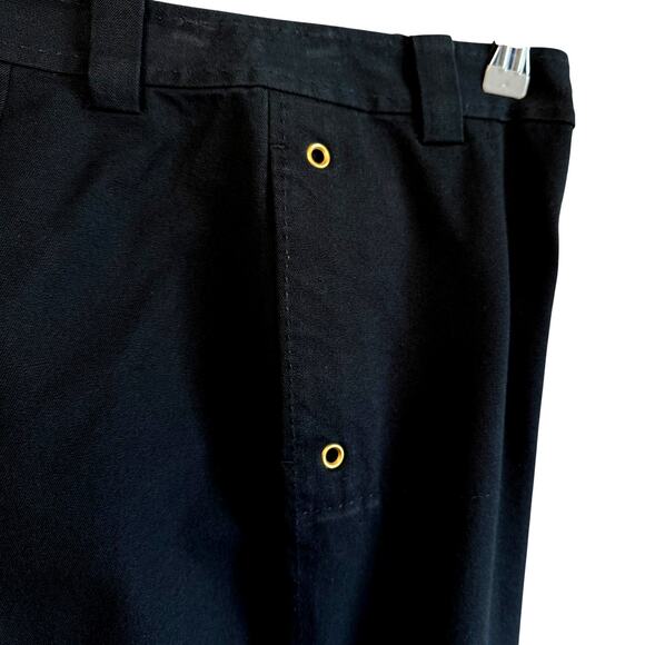 St John Sport Relaxed Fit Straight Leg Size 4 Gold Buttons Zipper Closure - Picture 9 of 10